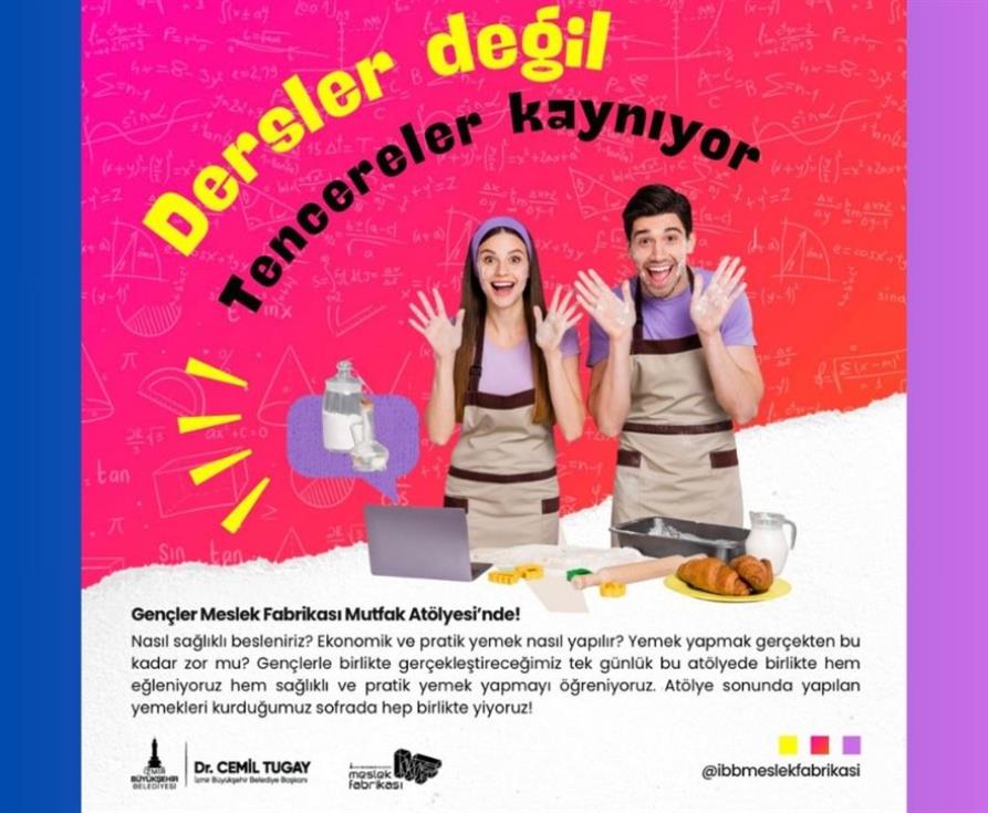 Dersler Değil Tencereler Kaynıyor Atölyesinin 3. sünü düzenliyoruz!